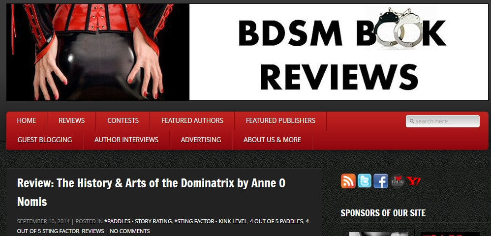 More great reviews of 'The History & Arts of the Dominatrix'